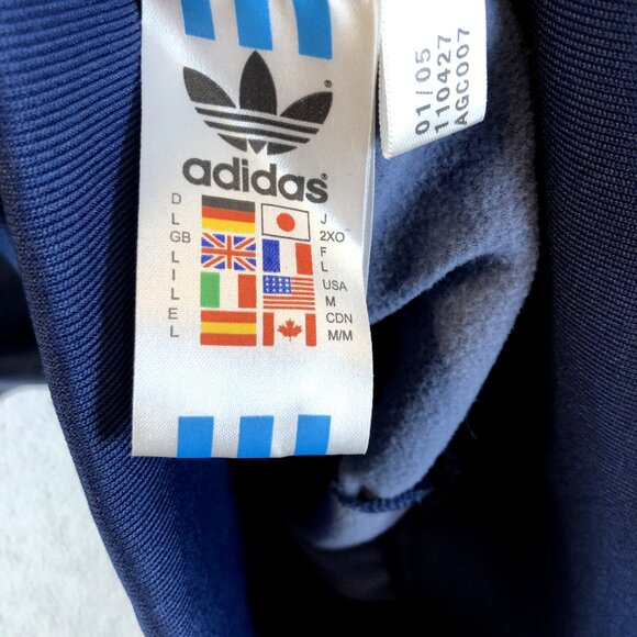 Adidas RUN DMC Super Star Patch Trefoil Blue Track Jacket Size M Korn Nu Metal - Picture 5 of 7